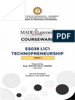 Courseware: ES038 L1C1 Technopreneurship