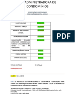 Prestação de Contas Março