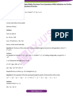 JEE Main Maths Previous Year Questions With Solutions On Circles and System of Circles