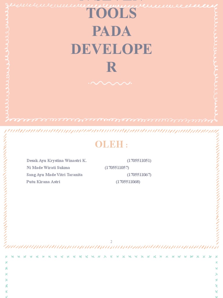 Kelompok 5 - Penerapan Seven Tools Pada Developer | PDF