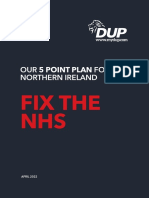 5 Point Plan For NI - Fix The NHS