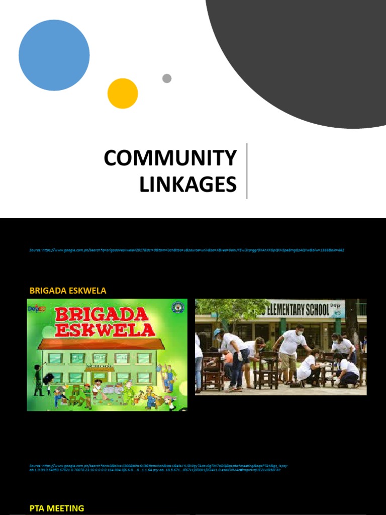 Community Linkages PDF Expert Mentorship