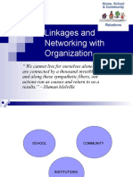 Linkages and Networking With Organization