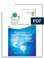 Libro Electronico Memorias Del I Coloquio de Competitividad y Capital Humano Factores Del Tercer Milenio Septi