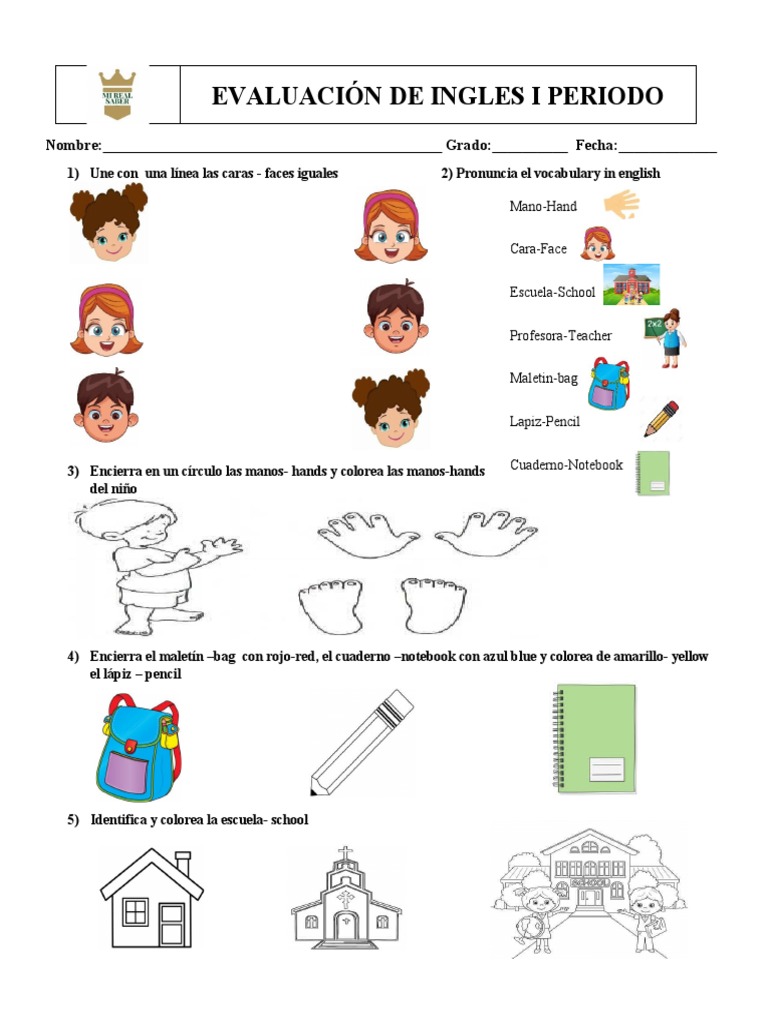 Evaluacion 1 Ingles Mat PDF Geometría Elemental Geometría del