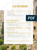 Carta El Cielo Restaurant