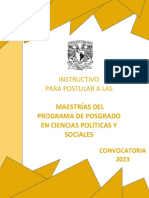 Instructivo 2023-1 MAESTRIAS Pos Cs - Politicas FIN Nov2021