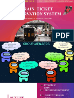 Train Ticket Reservation System in C