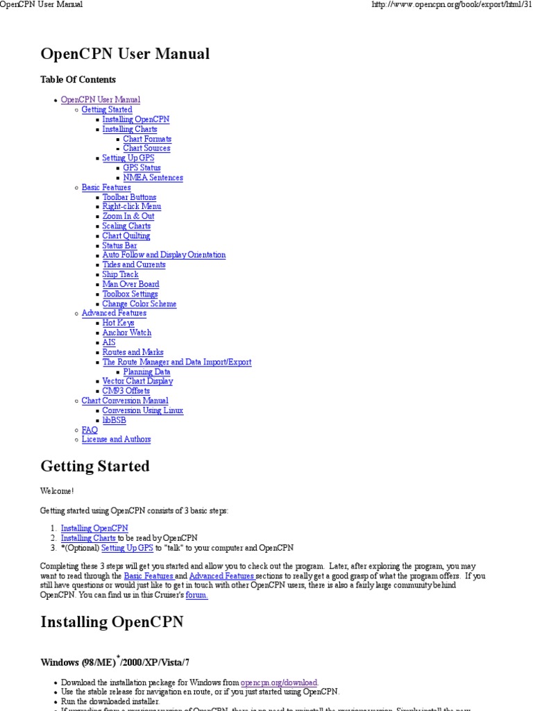 Opencpn Mac Manual - ausupport