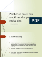 Pemeberian Posisi Dan Mobilisasi Pasien Post Stroke