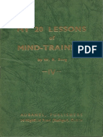 My 20 Lessons of Mind-Training IV (W. R. Borg, Aubanel)