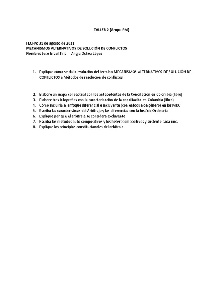 Taller 3 Masc | PDF | Ciencia y matemáticas