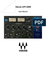 Waves API 2500: User Manual