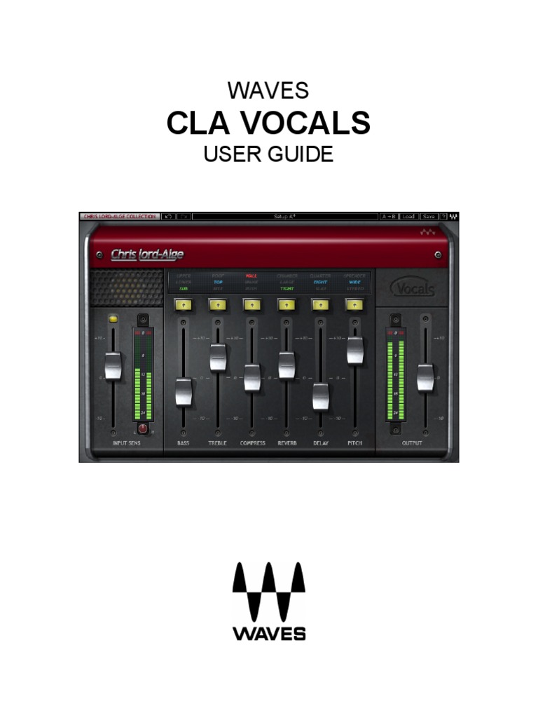 Waves CLA Vocals User Guide | PDF | Science & Mathematics | Computers
