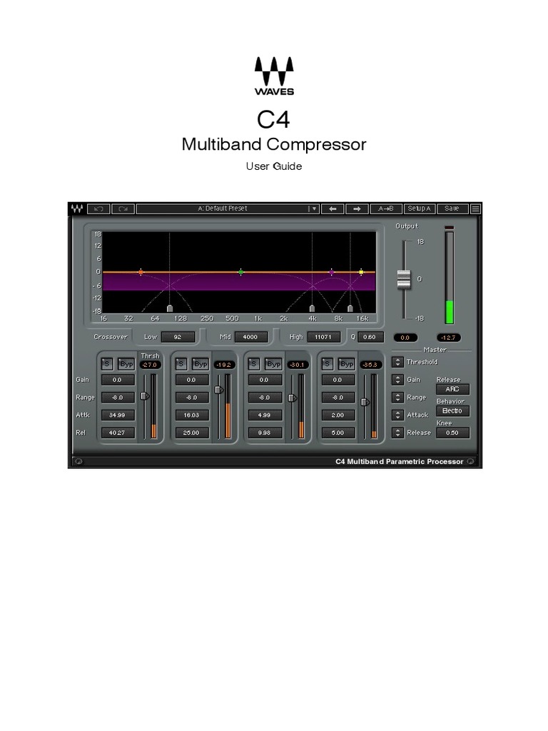 c4 Multiband Compressor | PDF | Equalization (Audio) | Electrical ...