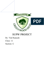 Supw Project: By: Ved Ramesh Class: 11 Section: C