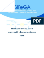 Herramientas para convertir documentos a PDF