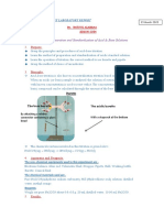 Preparation and Standardization of Acid & Base Solutions: 2. Purpose