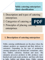 Theme 2: Public Catering Enterprises and Their Classification