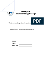 Understanding of Automation Major: Intelligent Manufacturing College