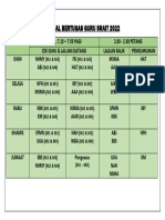 Jadual Bertugas Guru Srait (Pagi Dan Balik) 2022