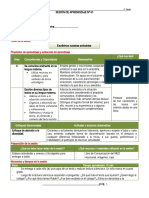 Sesiones de Aprendizaje 4°-2022