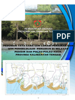 Pedoman Tata Cara Izin Lokasi Perairan Dan Izin Pengelolaan Perairan Di Wilayah Pesisir Dan Pulau-Pulau Kecil Provinsi Kalimantan Tengah