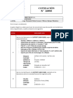 Servicio de Fabricación de SUPPORT CABIN R1600, Según Indicaciones