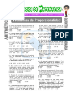 Problemas de Proporcionalidad para Quinto de Secundaria