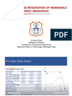 Ontrol and Ntegration of Renewable Energy Resources: STTP On Smart Grid Technology