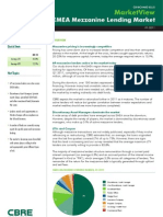 2011 CBRE EMEA Messanine Lending Market H1