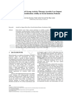 The Effectiveness of Group Activity Therapy:Aerobic Low Impact (Poco-Poco) To Socialization Ability in Social Isolation Patients