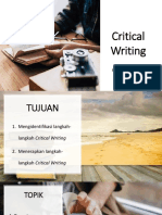 Week 15 Critical Writing