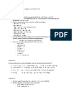 Exercices Logique Propositionnelle