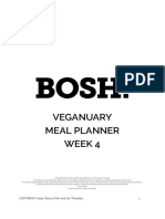 Bosh Veganuary Meal Planner - Week 4 PDF