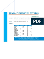 Funciones Estadísticas - Ejercicio