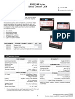 Esd2200 Series Speed Control Unit: Part Number Feature / Product Details 12V 24V