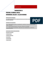 1 Evaluacion Sumativa, Fecha, Hora y Materia