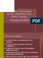 Micro/Nano Technology Center Orientation and Safety Training