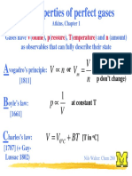 The Properties of Perfect Gases: N V N V V