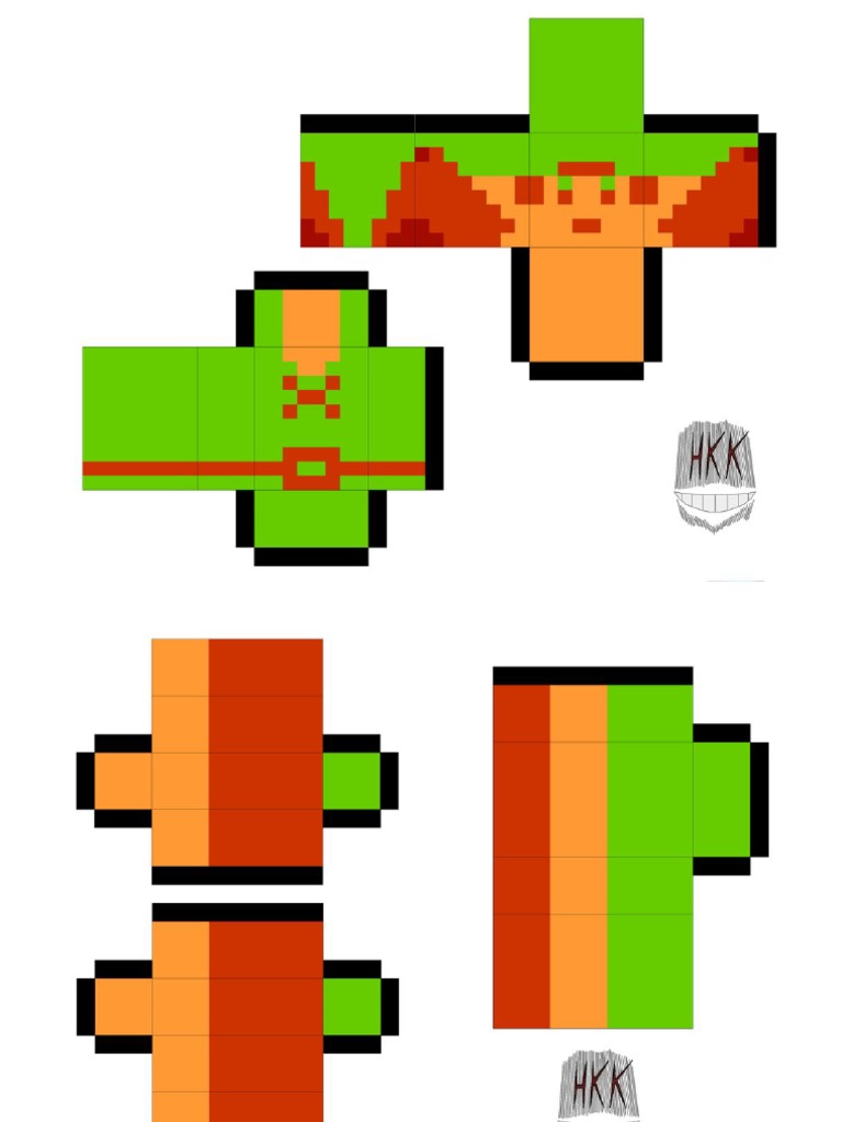 Minecraft Link Paper Craft Model Paper Craft | PDF