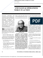 # (Article) FORECASTING AND SALES & OPERATIONS PLANNING_ SYNERGY IN ACTION (2006)