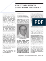 # (Article) MANAGING PRODUCTS VIA DEMAND VARIABILITY AND BUSINESS IMPORTANCE (2007)