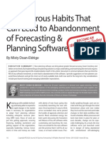 # (Article) 4 Dangerous Habits That Can Lead to Abandonment of Forecasting & Planning Software (2019)