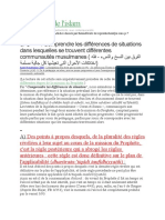 Comprendre Les Différences de Situations Dans Lesquelles Se Trouvent Différentes Communautés Musulmanes