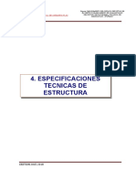 Especificaciones Tecnicas de Estructuras
