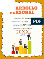 Caratula de Desarrollo Personal en Word