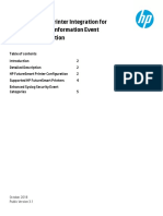 HP Futuresmart Printer Integration For Splunk® Security Information Event Management Solution
