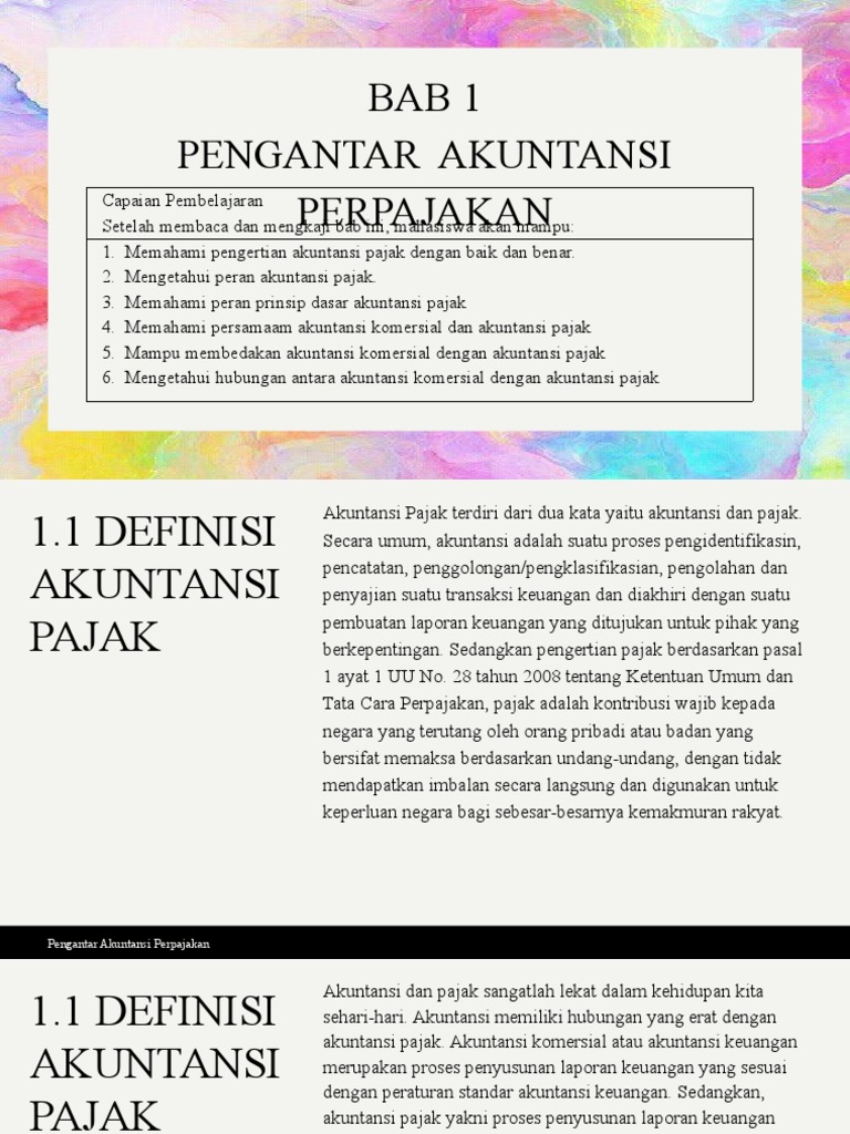Pengantar Akuntansi Pajak dan Prinsipnya | PDF | Bisnis