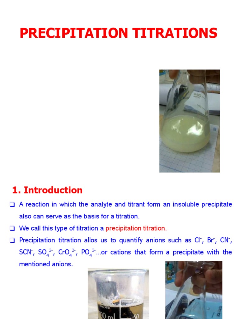 Precipitation Titrations PDF